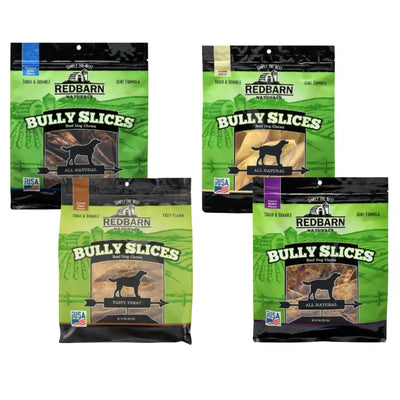 Redbarn Naturals Bully Slices Dog Treats, Variety 4 pack, 9-oz bag each