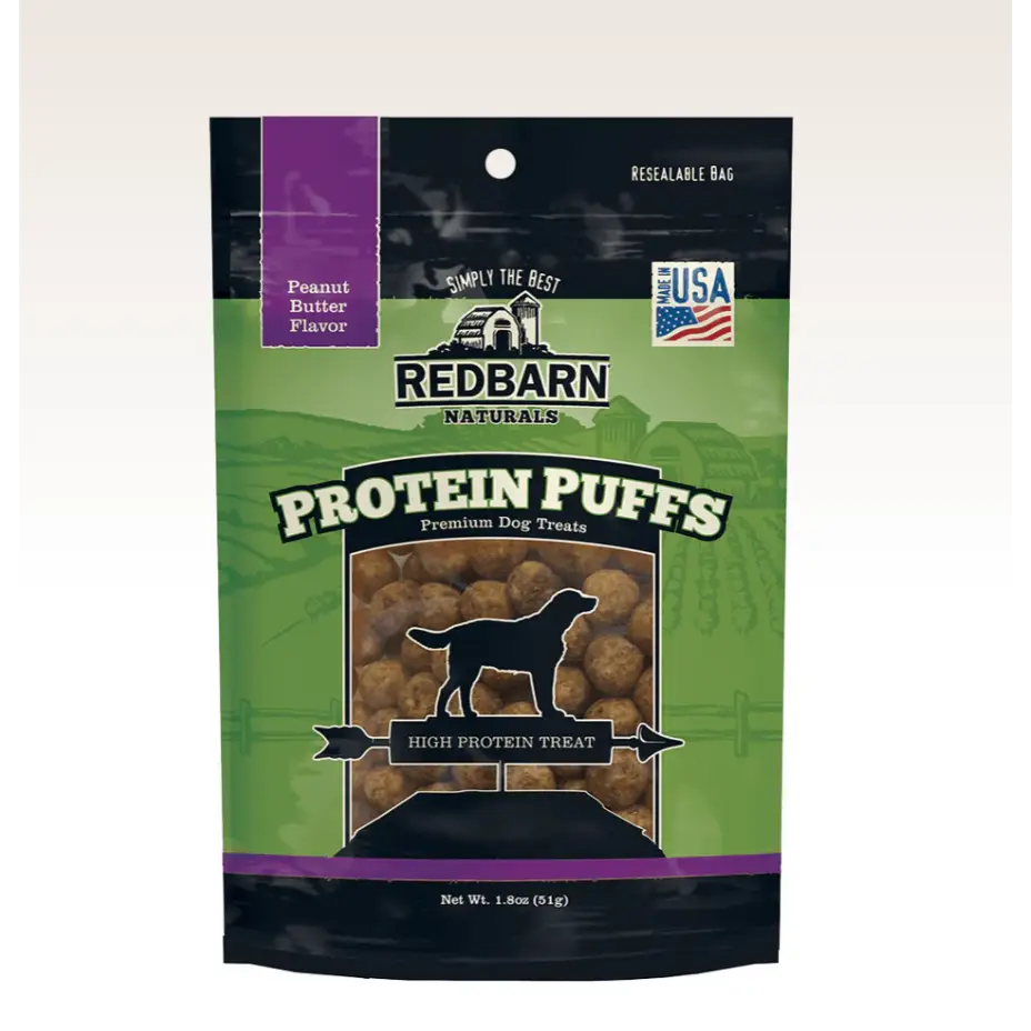 Redbarn’s Puffs Peanut Butter Flavor, 1.8-oz bag