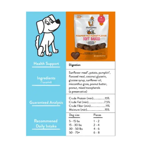 Shameless Pets Soft Baked Pumpkin Nut Partay Flavor