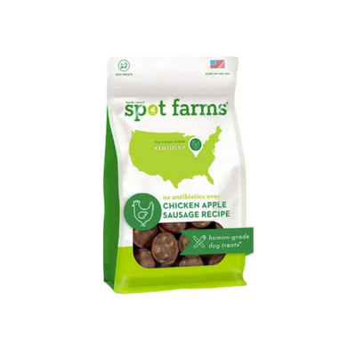 Spot Farms Chicken Apple Sausage Recipe Dog Treats, 12.5-oz bag
