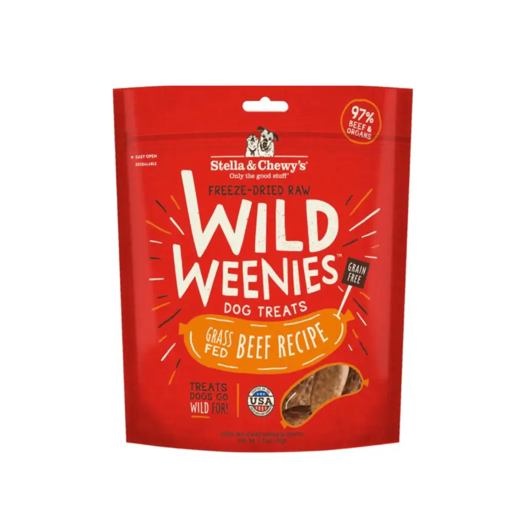 Stella & Chewy's Beef Wild Weenies Freeze-Dried Raw Dog Treats 3.25-oz bag