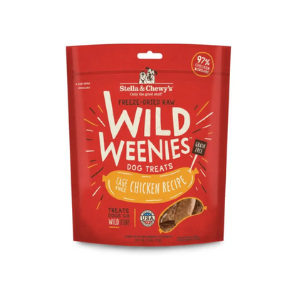 Stella & Chewy's Chicken Wild Weenies Freeze-Dried Raw Dog Treats - 3.25oz bag