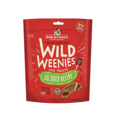 Stella & Chewy's Duck Wild Weenies Freeze-Dried Raw Dog Treats - 3.25 oz bag