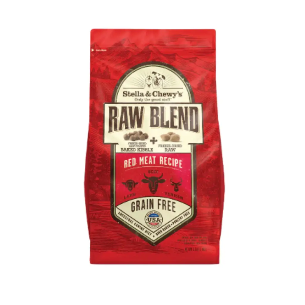 STELLA & CHEWY'S RAW BLEND DRY DOG FOOD - 3.5 lb RED MEAT