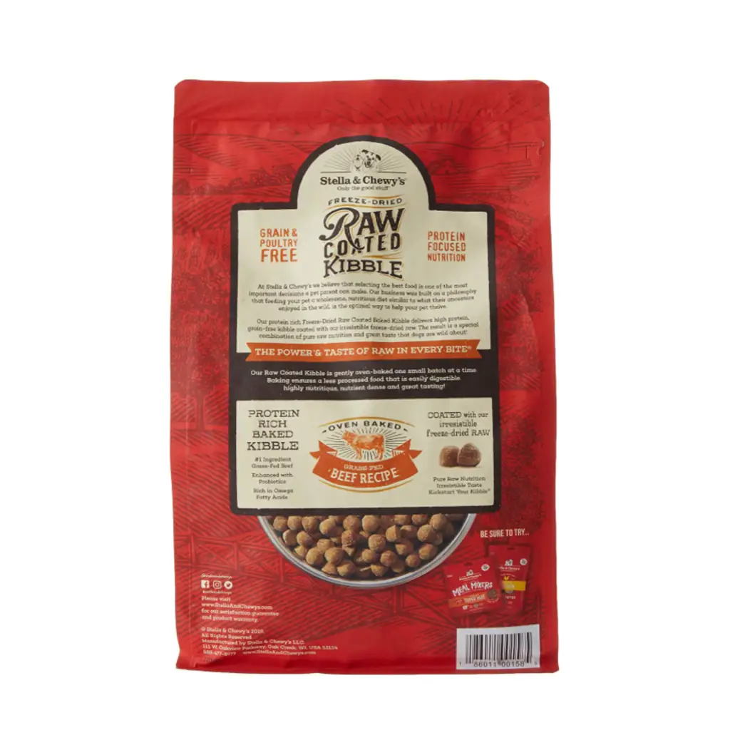 Stella & Chewy’s Raw Coated Beef 3.5Lb Dry Dog Food - Dog