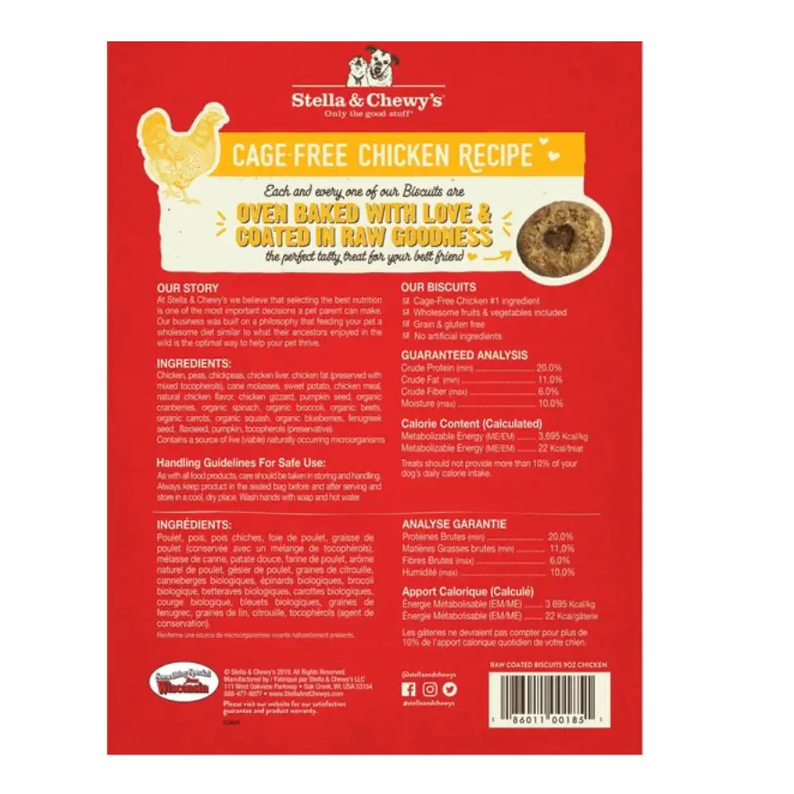 Stella & Chewy’s Raw Coated Biscuits Cage-Free Chicken