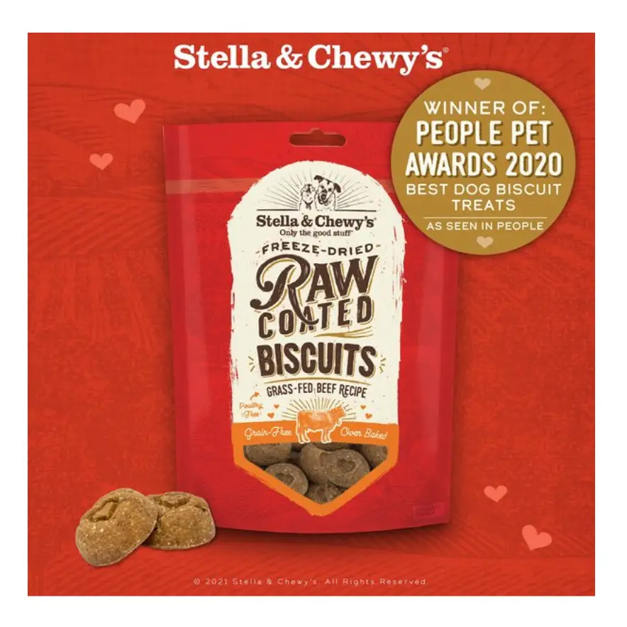 Stella & Chewy’s Raw Coated Biscuits Grass-Fed Beef Recipe