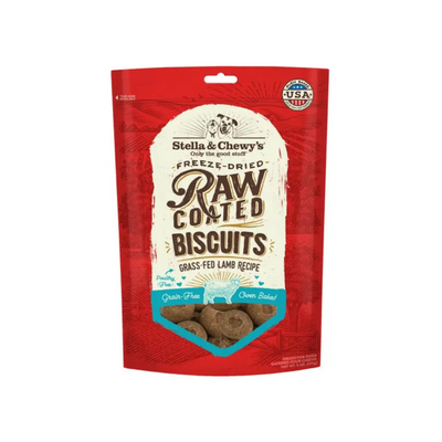Stella & Chewy's Raw Coated Biscuits Grass-Fed Lamb Recipe Freeze-Dried Grain-Free Dog Treats, 9-oz bag