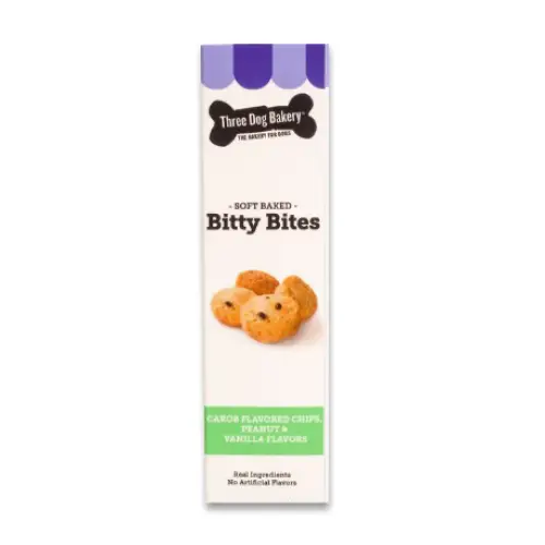 Three Dog Bakery Bitty Bites Dog Treats 13-oz box - Dog