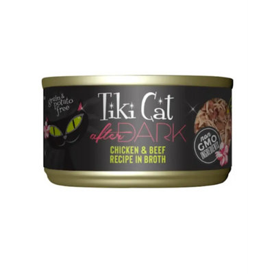 Tiki Cat After Dark Chicken & Beef Wet Cat Food, 2.8 oz.