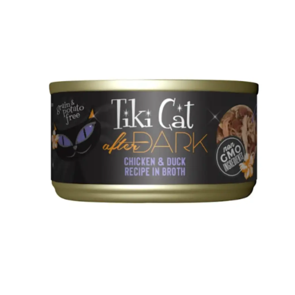 Tiki Cat After Dark Chicken & Duck Wet Cat Food, 2.8 oz.