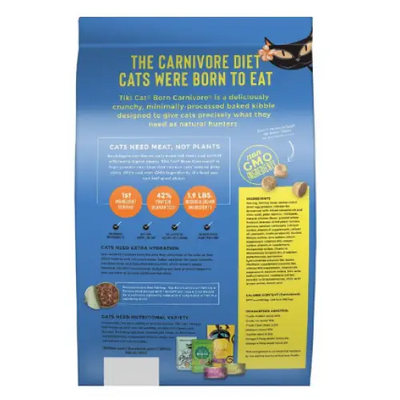 Tiki Cat Born Carnivore Herring & Salmon Grain-Free Dry Cat