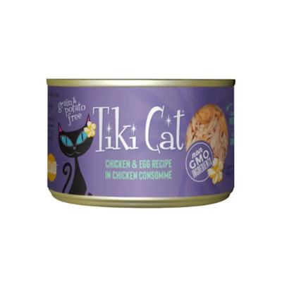 Tiki Cat Koolina Luau Chicken with Egg in Chicken Consomme Grain-Free Canned Cat Food, 6oz