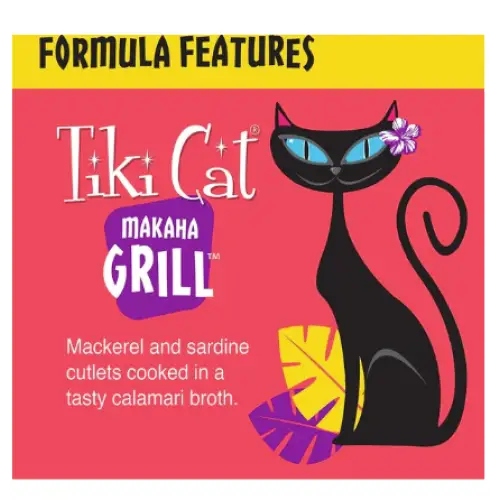 Tiki Cat Makaha Grill Mackerel Sardine Calamari Wet Cat Food