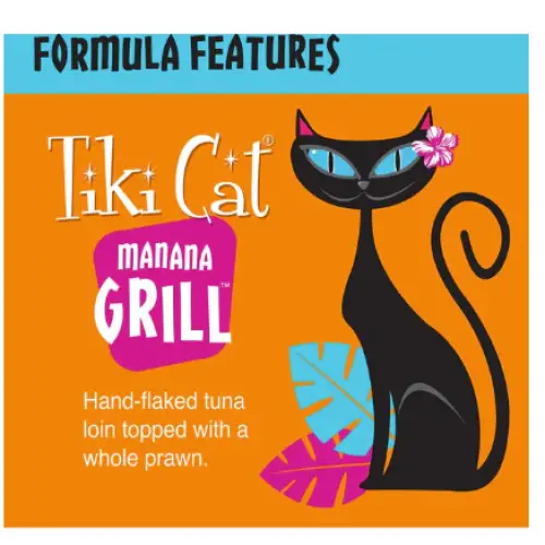 Tiki Cat Manana Grill Ahi Tuna Prawns Wet Cat Food 2.8oz