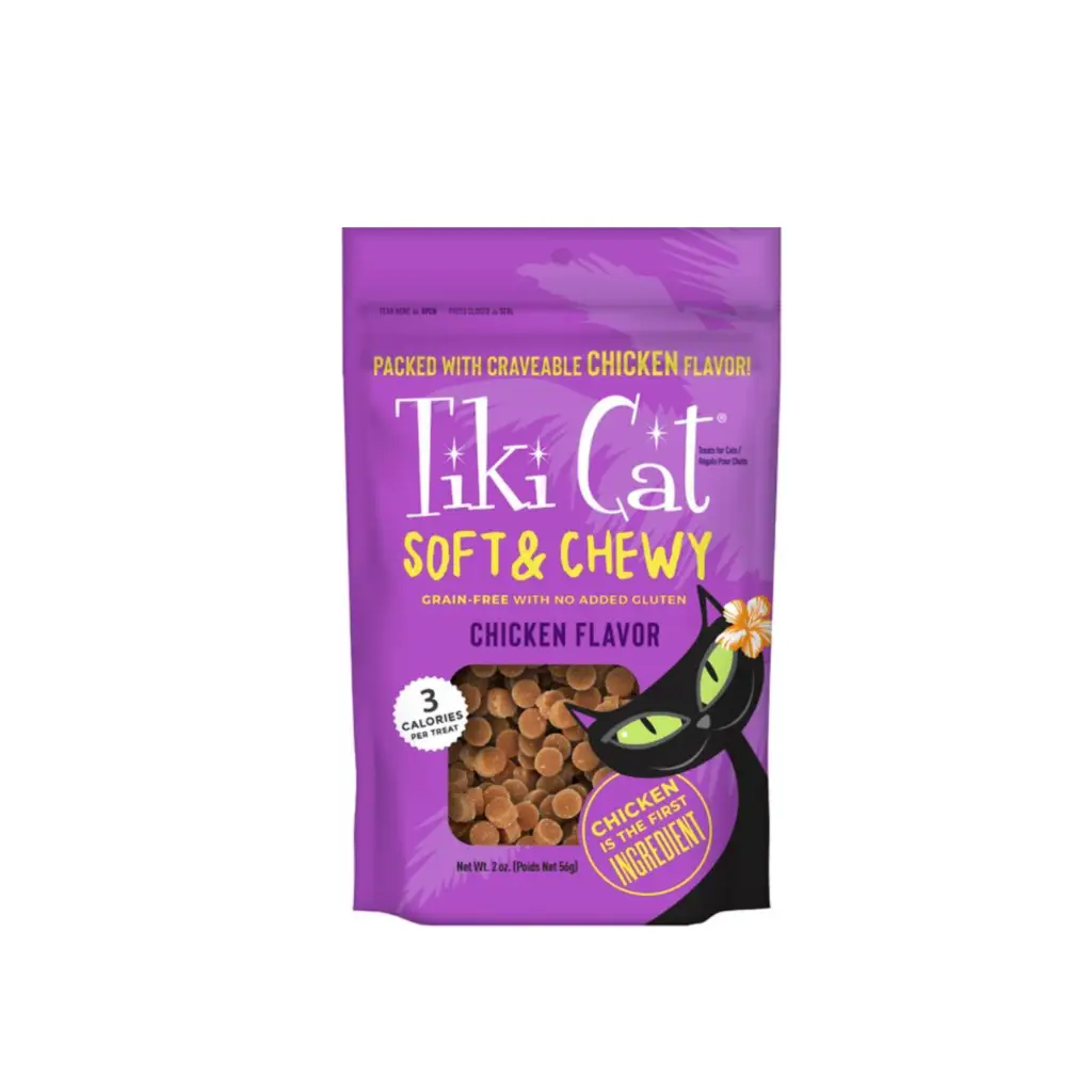 Tiki Cat Soft & Chewy Chicken Recipe Grain-Free Cat Treats