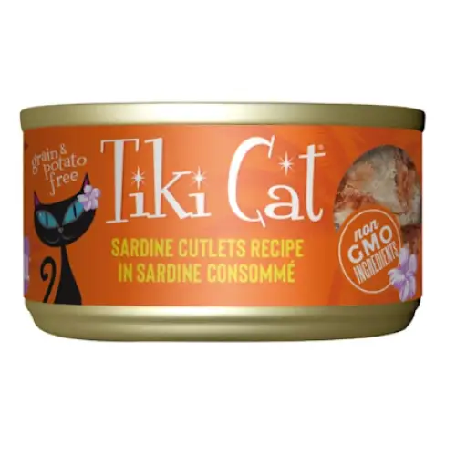 Tiki Cat Tahitian Grill Sardine Wet Cat Food 2.8oz 6-oz -